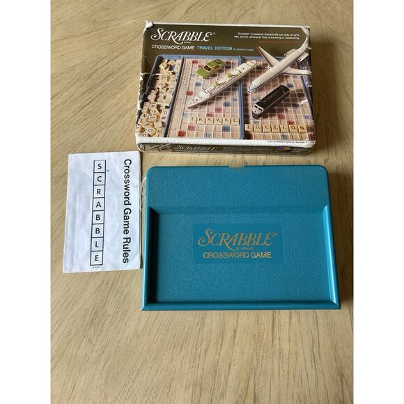 Vintage Scrabble Travel Edition 1977 Plastic Case Crossword Game Family Youth - Picture 13 of 13